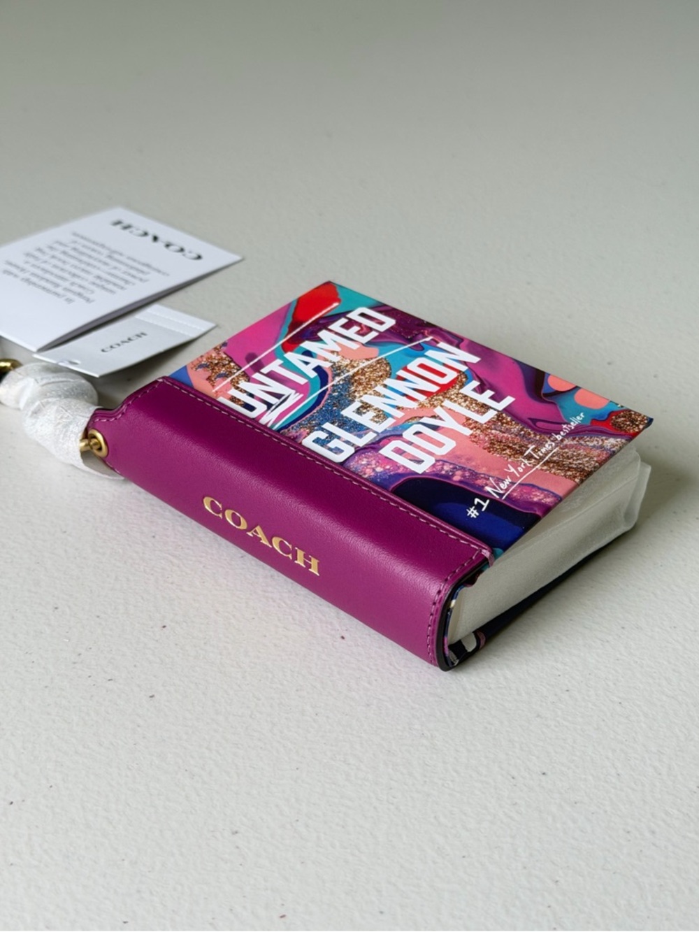 Coach Untamed By Glennon Doyle Book Bag Charm - Picture 3 of 8